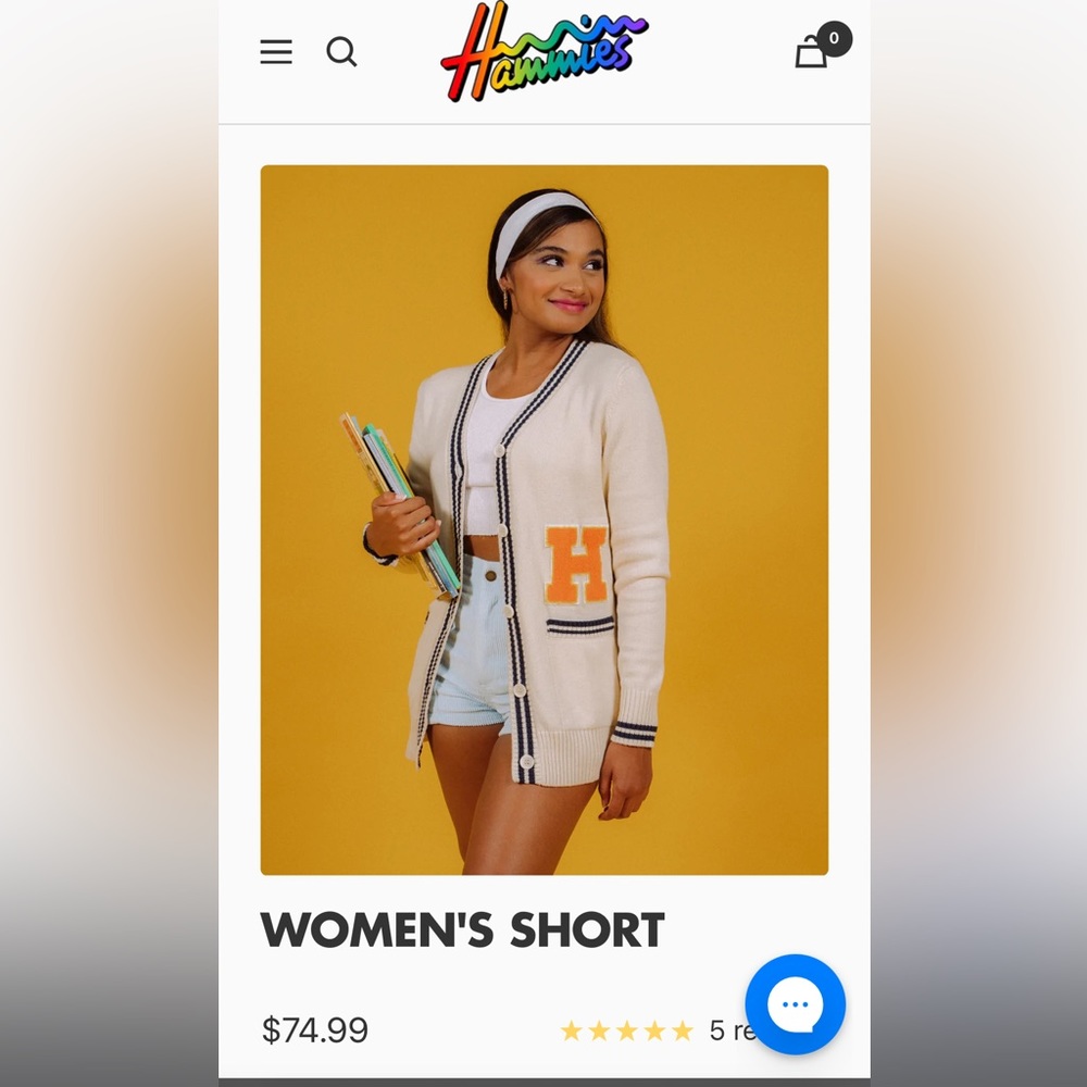 Hammie’s Powder blue corduroy shorts